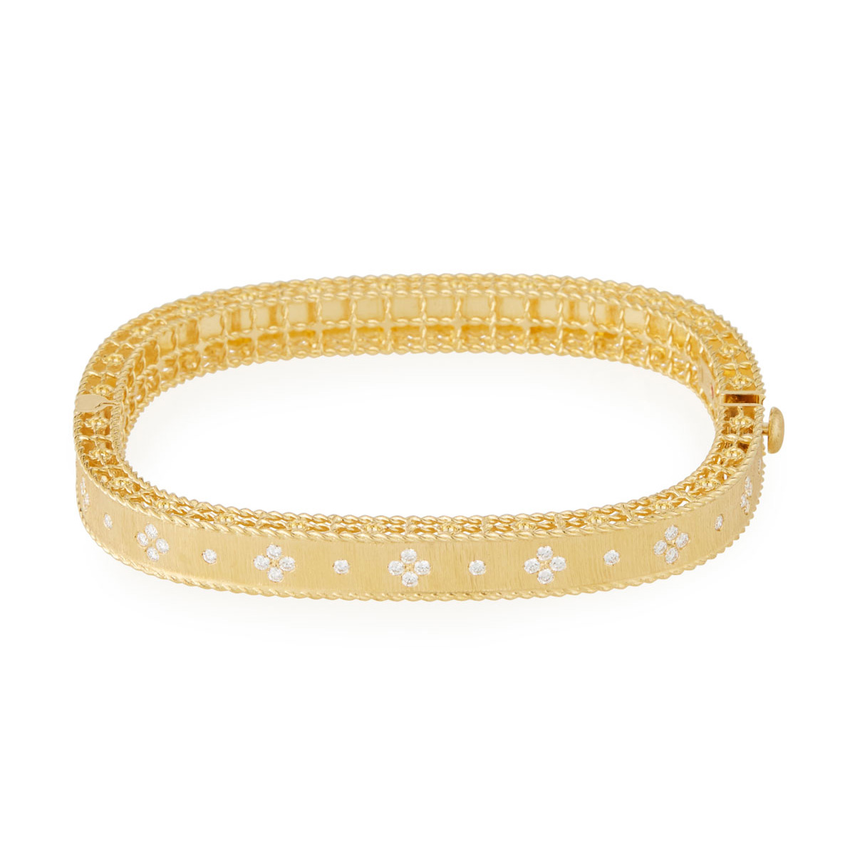 Wholesale Custom 925 Silver & CZ OEM/ODM Jewelry Bracelet 18K Yellow Gold vermail silver Bangle