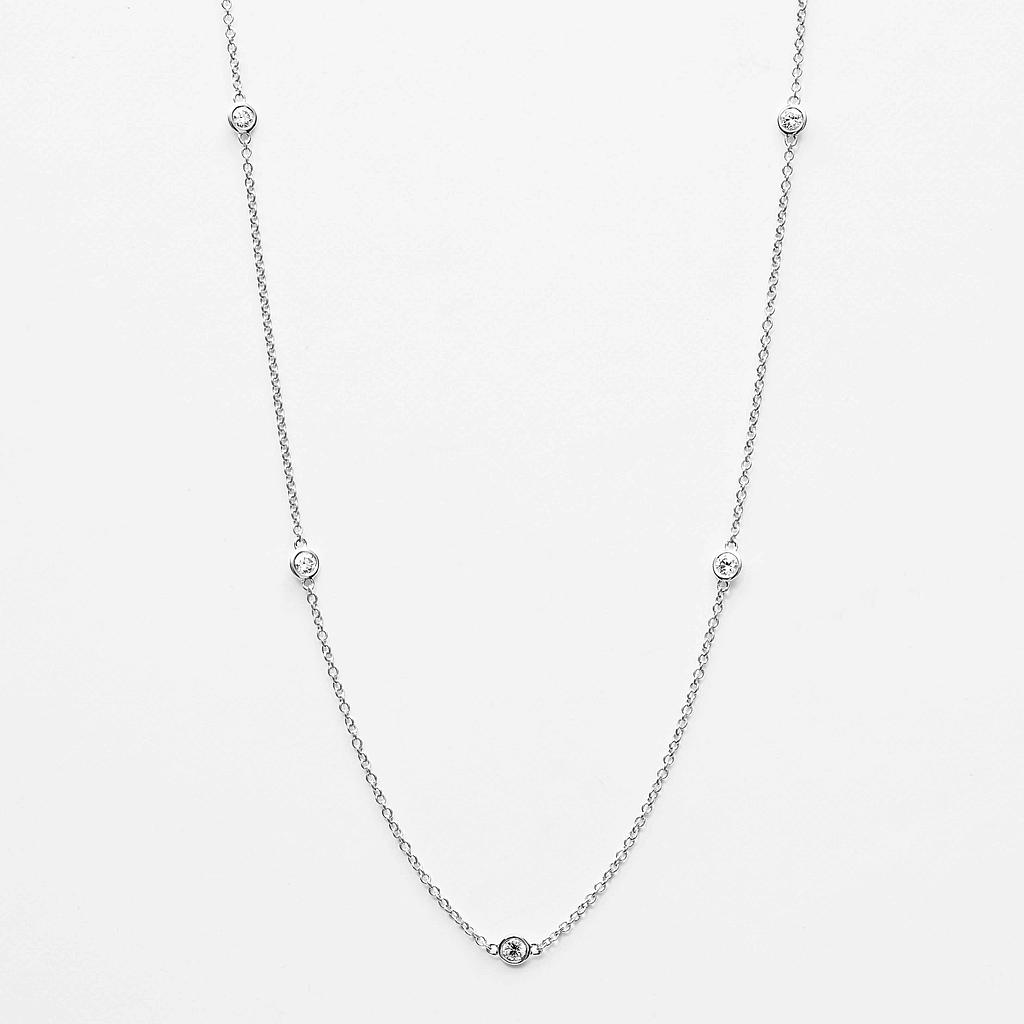 Custom 925 Silver Long Necklace leverantör