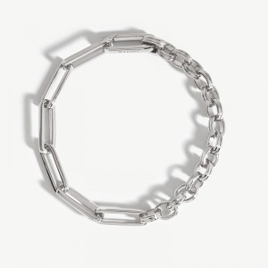 Collana personalizzata in argento sterling 925 placcato rodio