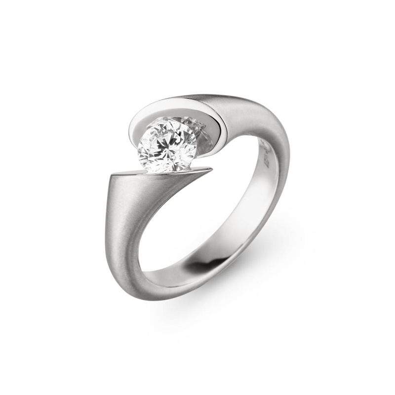 Custom 925 sterling silver ring CZ smycken plätering med