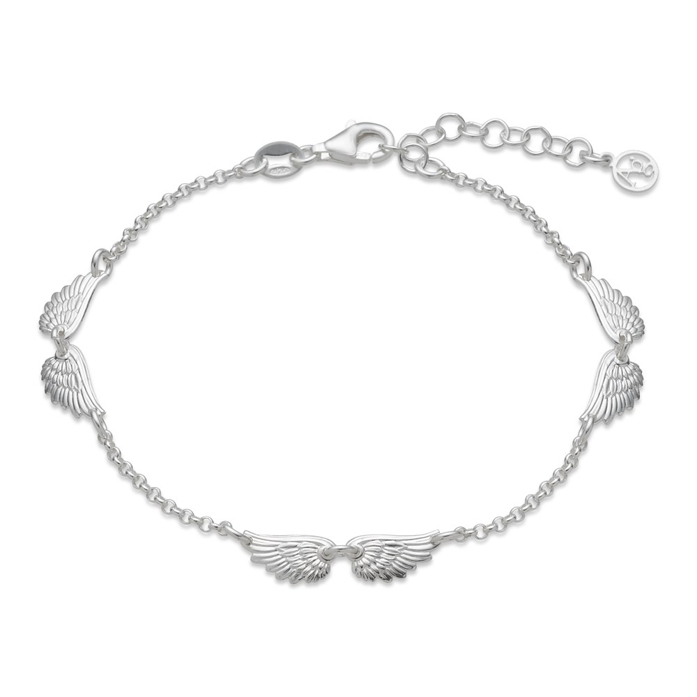 Produttori di braccialetti personalizzati con design ad ala d'angelo di gioielli in argento 925