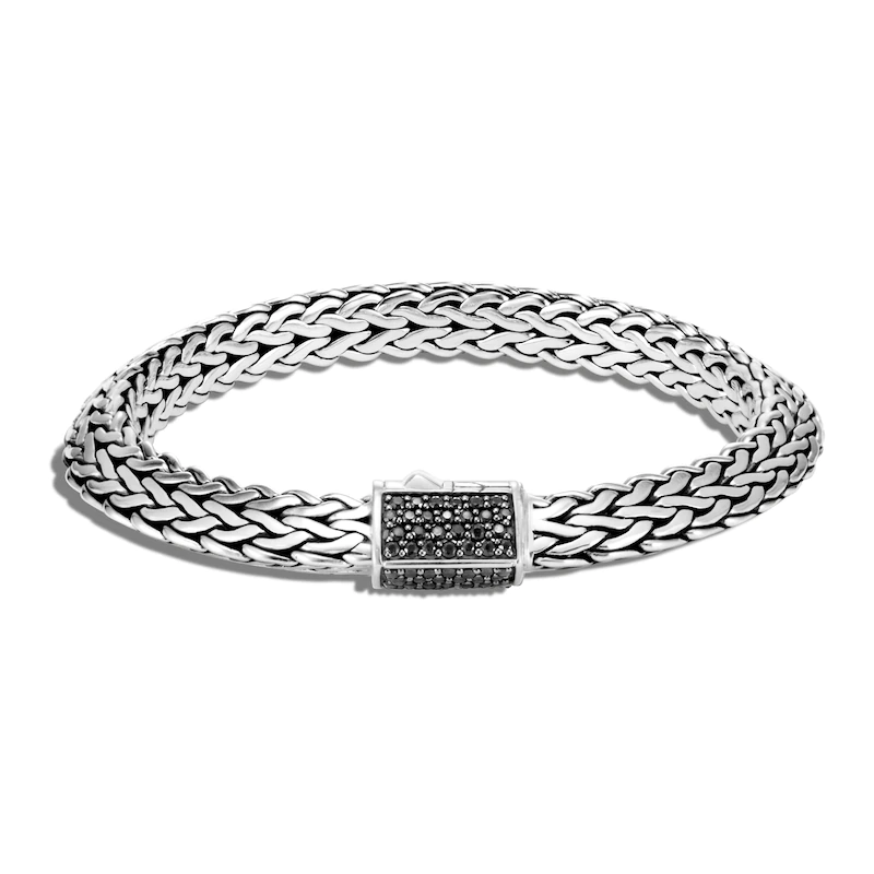 Bracelet personnalisé en gros avec zircone noire, bijoux OEM/ODM, conception en argent Sterling, service de bijoux OEM