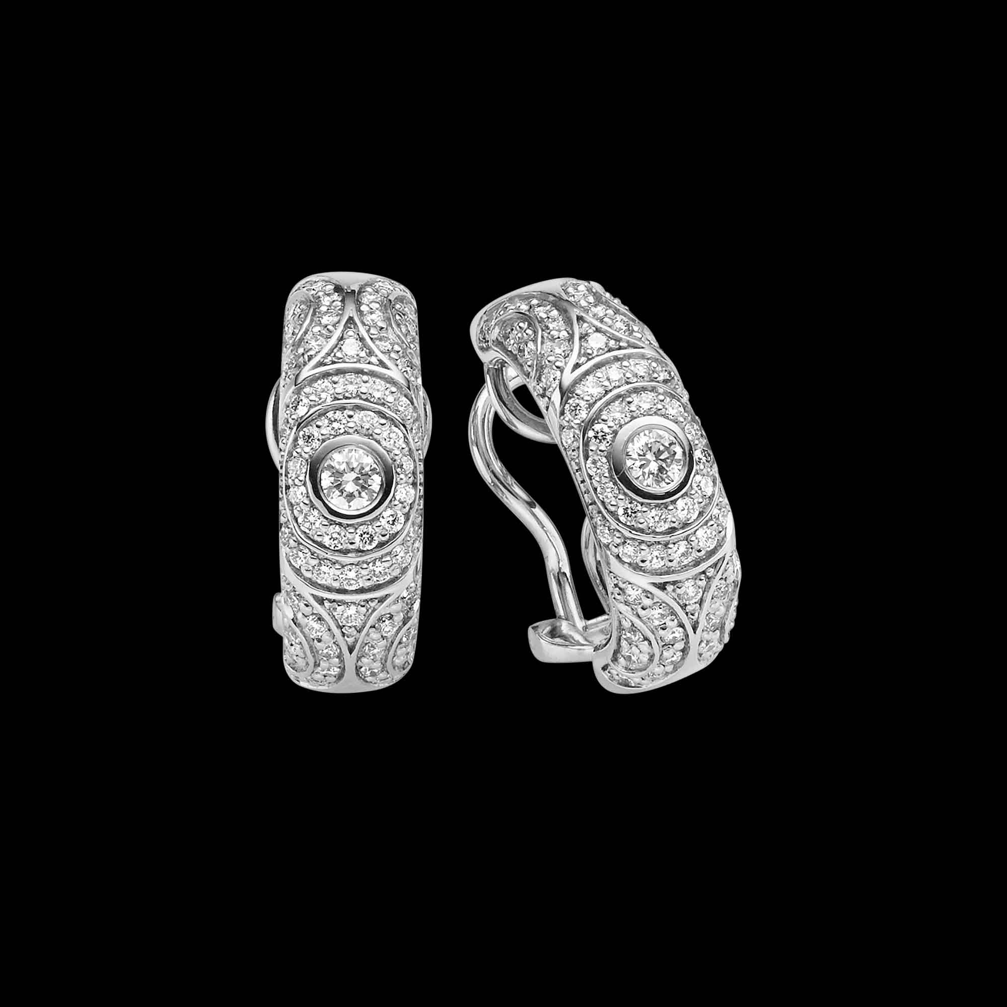 Boucles d'oreilles CZ personnalisées, fournisseur de bijoux en argent sterling en gros