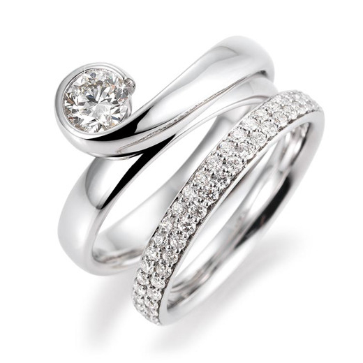 Custom CZ sterling silver ring supplier and design your shape jewelry