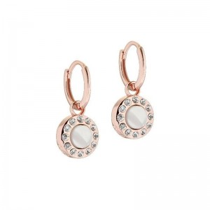 Custom Cubic zirconia jewlery factory creating your own design rose gold filled sterling silver earrings