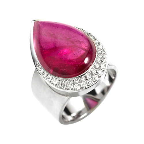 Custom Design Kvinnor Kristall Vit Mode Ring Smycken ODM Tillverkare