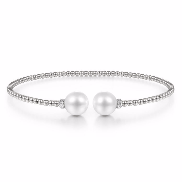 Pasgemaakte Sterling Silwer OEM / ODM Juweliersware Pearl Armband verskaffer