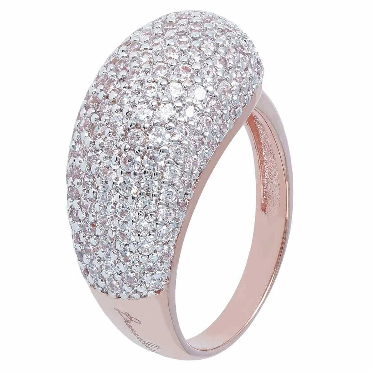 Wholesale Custom Germany ring Rose gold plated CZ ring in sterling silver OEM/ODM Jewelry design custom fine jewelry wholesaler suppliers
