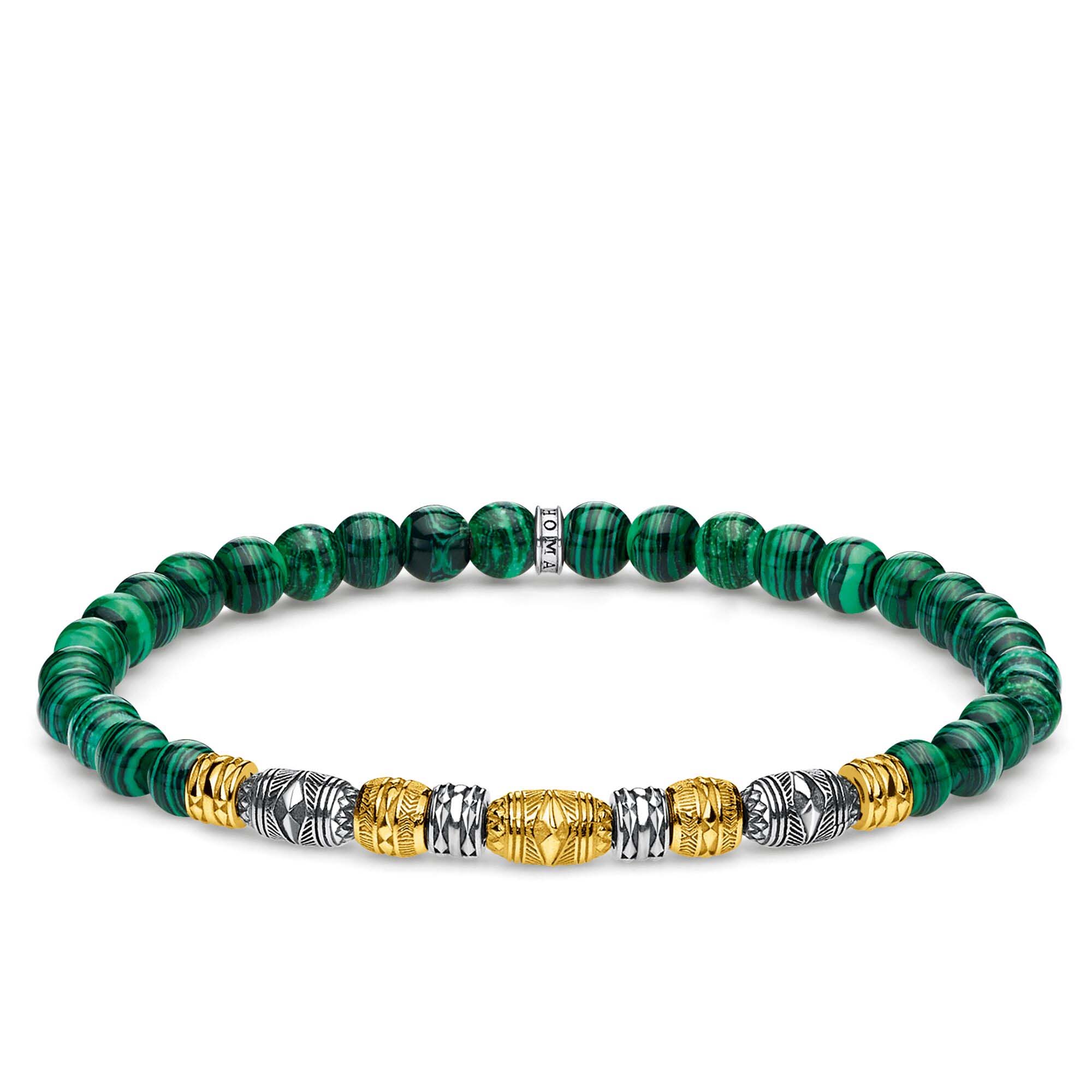 Vente en gros de bijoux OEM / ODM Bijoux pour hommes italiens personnalisés Bracelet plaqué or jaune 18 carats, argent sterling 925, noirci