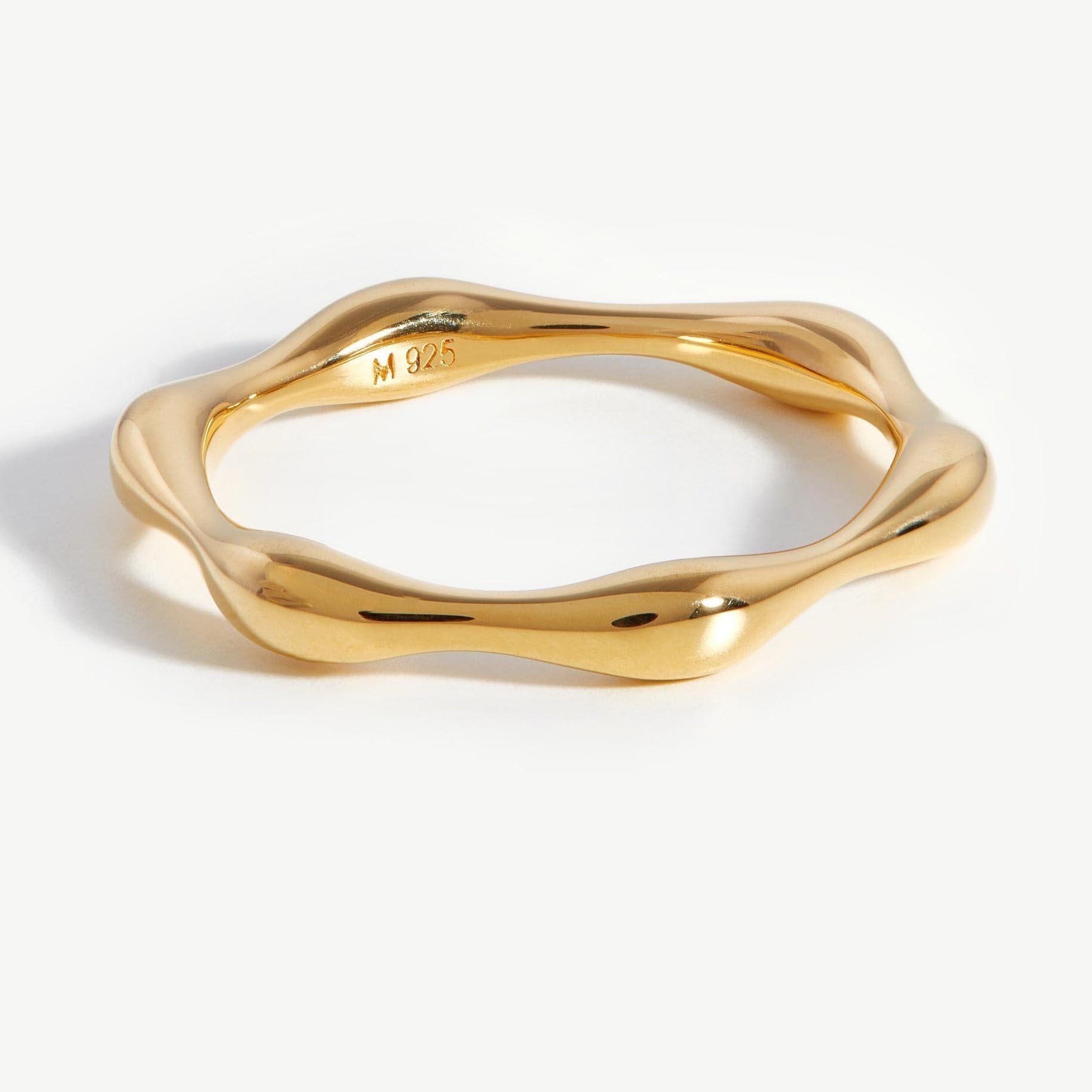 Custom Smycken Design 18k guld på sterling silver ringar fabrik Kina