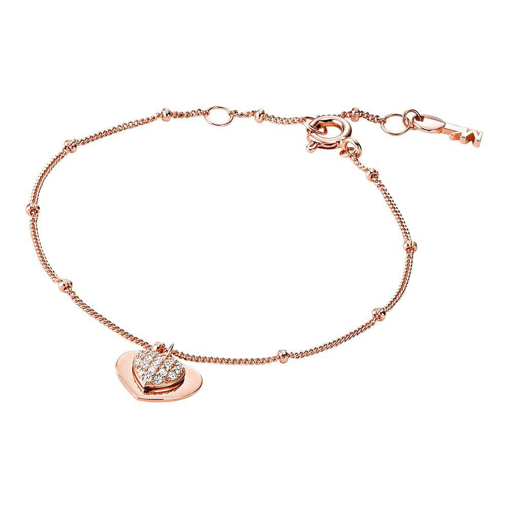 Custom Love Rose 14ct Gold Plated Silver Ciúbach Zirconia Croí Bracelet jewelry monaróir OEM