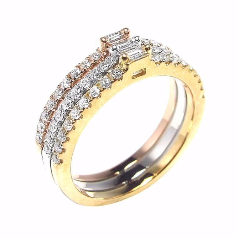 Pemasok Perhiasan Cincin Perak Berlapis Emas Buatan Khusus Perhiasan OEM/ODM