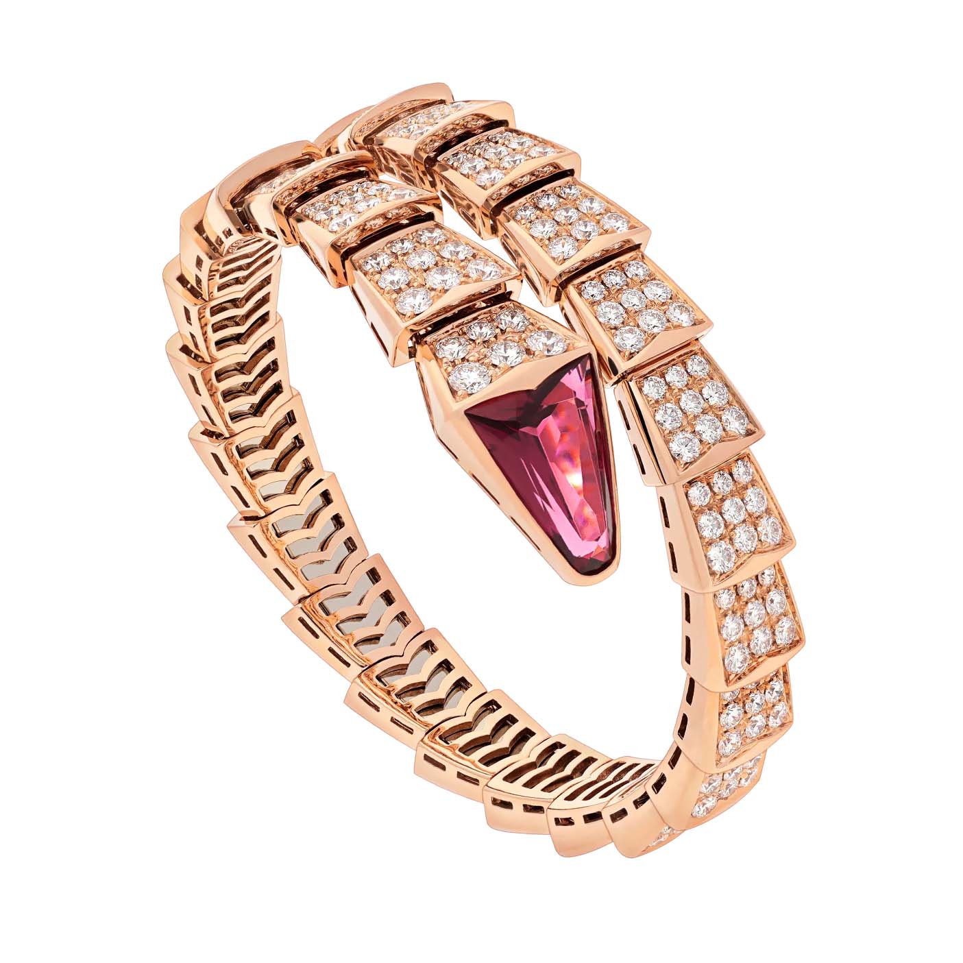 Velkoobchodní zakázková výroba šperků Tovární šperky OEM/ODM Šperky z jednoho spirálového náramku z 18kt růžového zlata plněné stříbrem 925