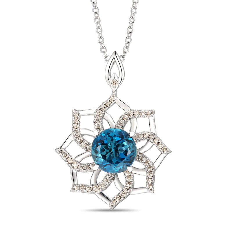 Velkoobchodní zakázkový náhrdelník jemné šperky s diamanty 14K vanilkové zlato OEM/ODM šperky
