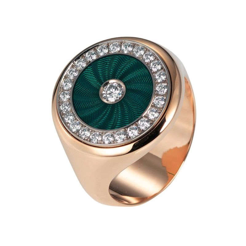 Wykonany na zamówienie srebrny pierścionek z pozłacanym różowym złotem Producent biżuterii CZ OEM