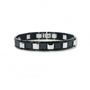 Custom Men’s Bracelet Stainless Steel & Tungsten make custom designed jewelry