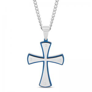 Custom Men’s Cross Necklace wholesale 925 Sterling Silver Jewelry Manufacturer