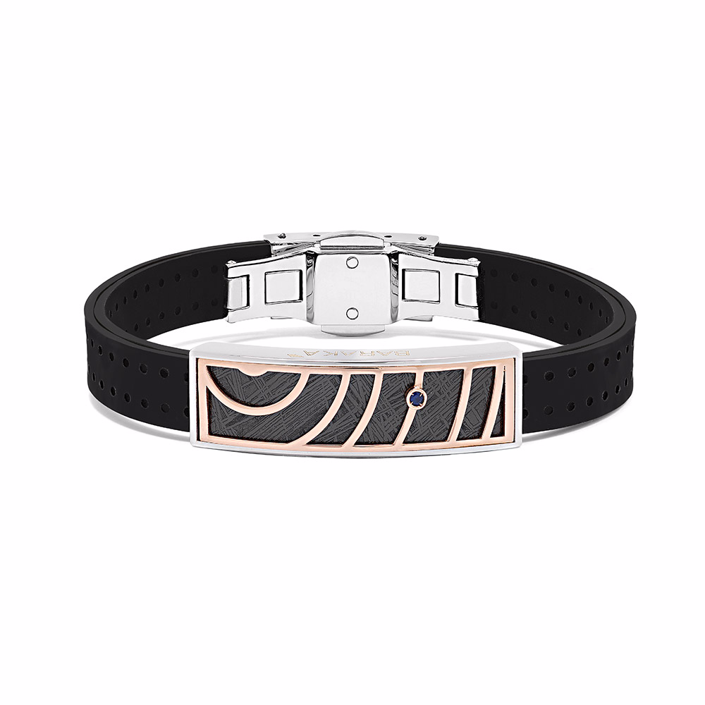 Bijoux en gros OEM/ODM bijoux italiens personnalisés pour hommes or rose en bracelet en argent 925