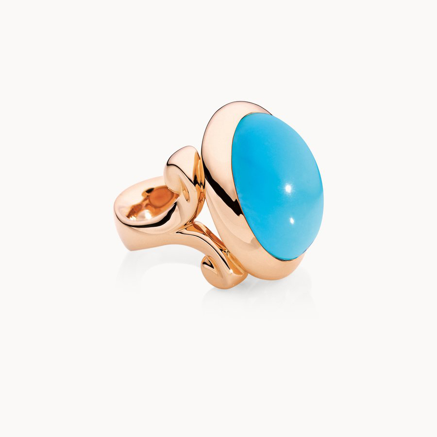 Изготовленное на заказ кольцо из розового золота ODM с эффектным элементом для непринужденного образа.