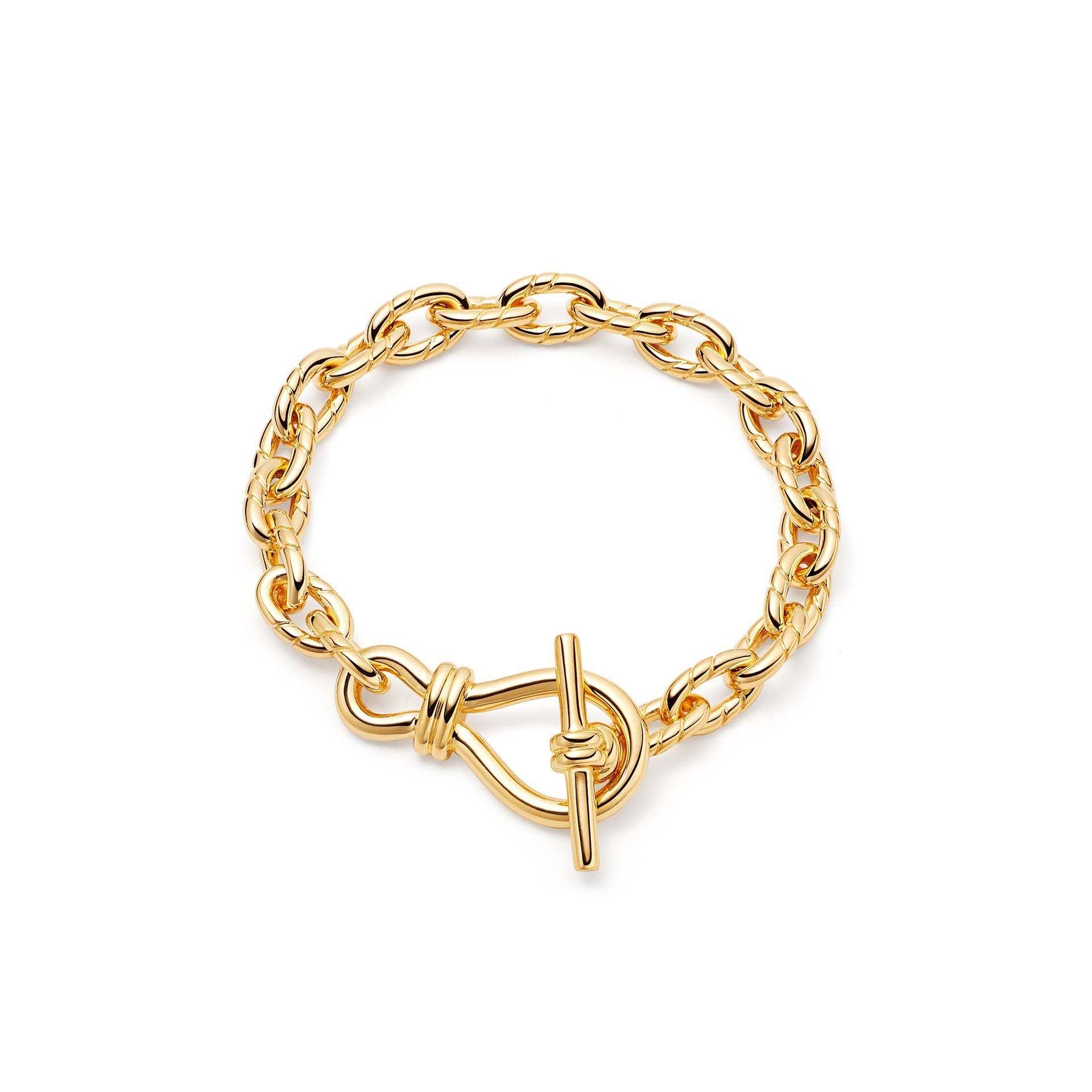 Wholesale OEM/ODM Jewelry Custom OEM chain bracelet in 18ct Gold Plated on Brass or 925 sterling silver