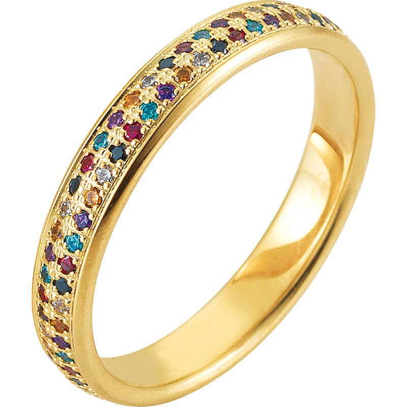 Vlastní personalizovaný prsten s klasickým jménem v 18karátovém zlatě