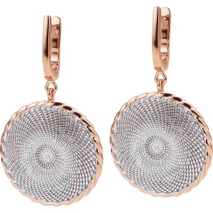 Boucle d'oreille en or rose personnalisée, bijoux en argent en gros