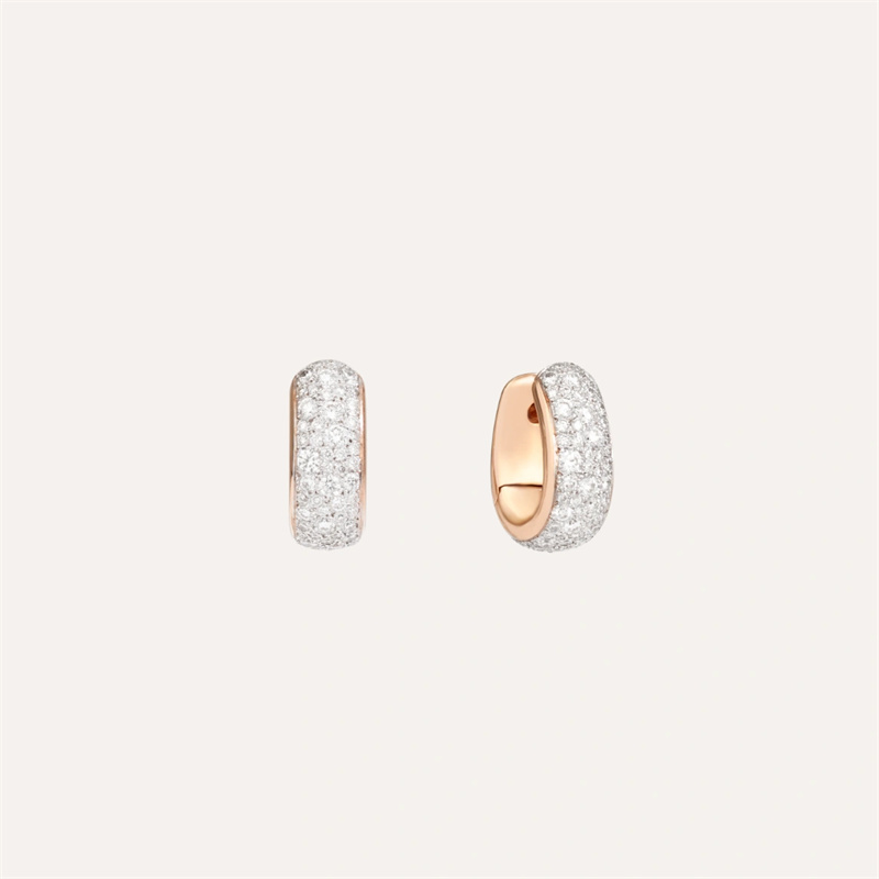 Custom Rose Gold Plated CZ earrings Jewellery For Your Loved Ones