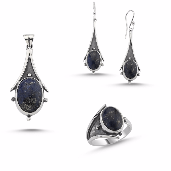 Set de cercei cu inel rusesc personalizat cu ridicata. Producator de bijuterii OEM/ODM din argint 925 cubic Zirconiu.