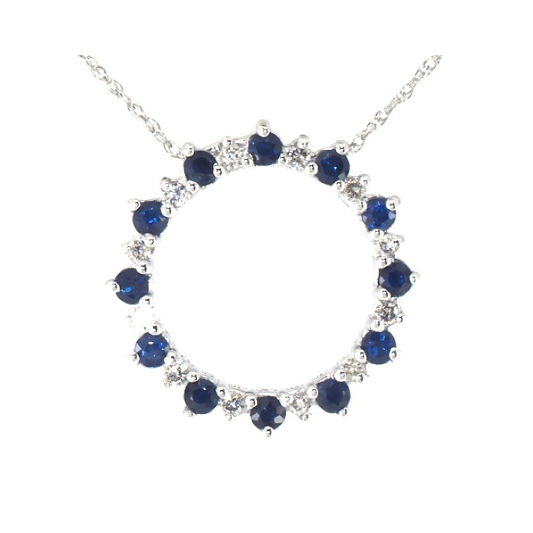 Diamaint muince Sapphire Saincheaptha Mórdhíola 10K Bán OEM/ODM Jewelry Gold Dearadh Seodra Ardchaighdeáin