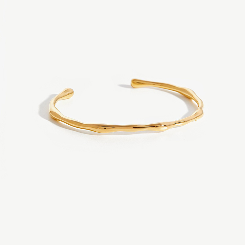 Pulseira de moda de prata personalizada pulseira banhada a ouro 18k atacado