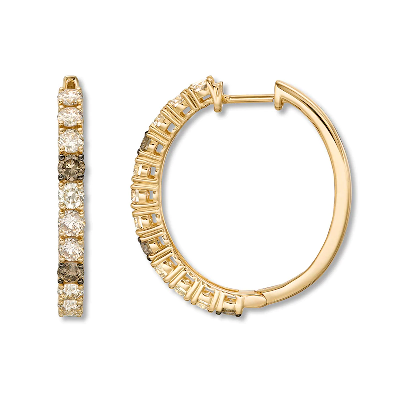 Custom Sterling Silver Hoop Earrings 14K Honey Gold OEM/ODM Jewelry jewelry manufacturers china