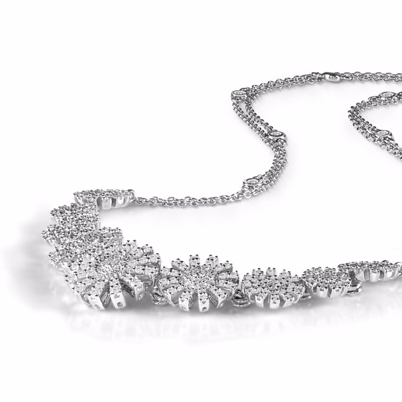 Wholesale Custom White gold filled CZ necklace design OEM/ODM Jewelry wholesale Italian Mens Womens Jewelry