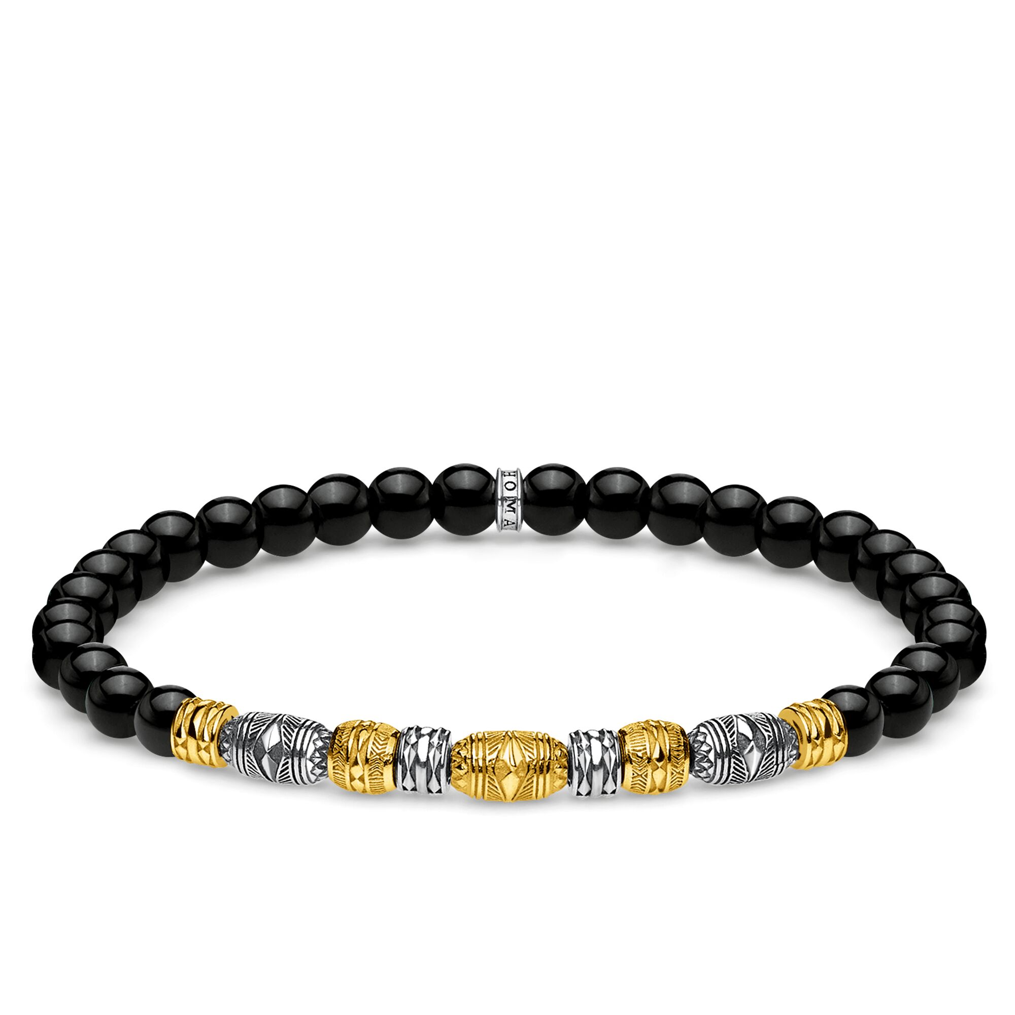 Wholesale OEM/ODM Jewelry Custom bracelet 18k yellow gold plating, 925 Sterling silver, blackened manufacturer