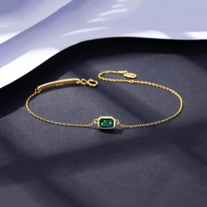 Maßgeschneiderter Armbandschmuck aus 925er Sterlingsilber und 14-karätigem Gold vergoldet