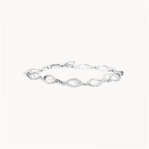 Custom bracelet silver 925 18k plated or rhodium for white silver