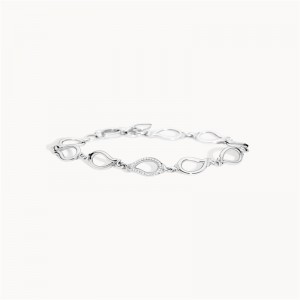 Bracelet personnalisé en argent 925 plaqué 18 carats ou rhodié pour argent blanc