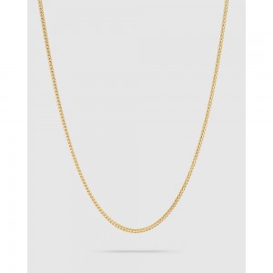 Diseño personalizado chapado en oro de 14k collar cadena joyería de plata Proveedores Fabricantes