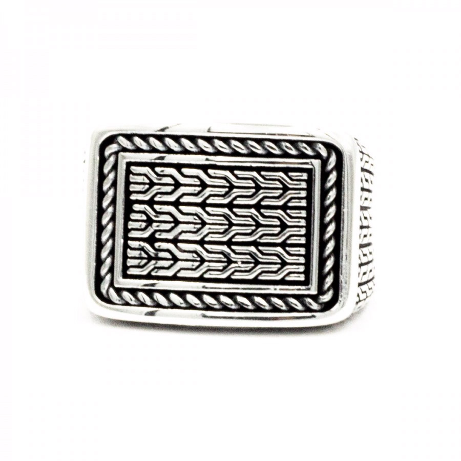 Wholesale Custom design 925 Silver Signet Men’s Ring OEM/ODM Jewelry Wholesale Custom Silver Jewelry supplier China
