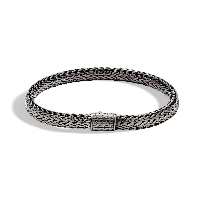 Design personalizado pulseira de corrente clássica masculina prata esterlina atacado joias banhadas a ródio OEM ODM