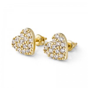Produttore di gioielli con orecchini dal design personalizzato in oro 18 carati placcato 3 micron e argento sterling