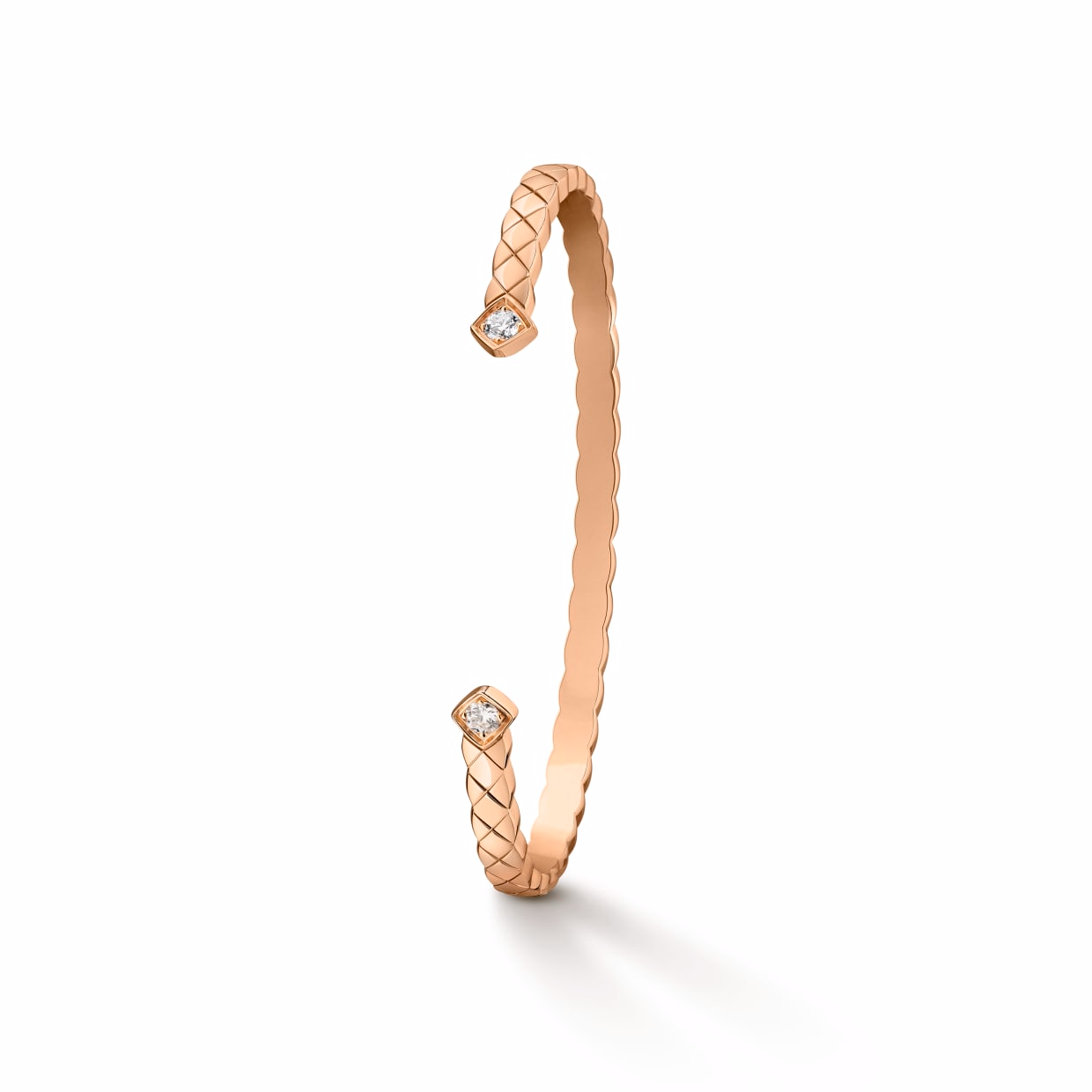 Gioielli OEM / ODM Bracciale rigido per gioielli dal design personalizzato in gioielli in argento placcato oro rosa 18 carati