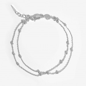 Bracciale catena gioiello dal design personalizzato in argento sterling 925