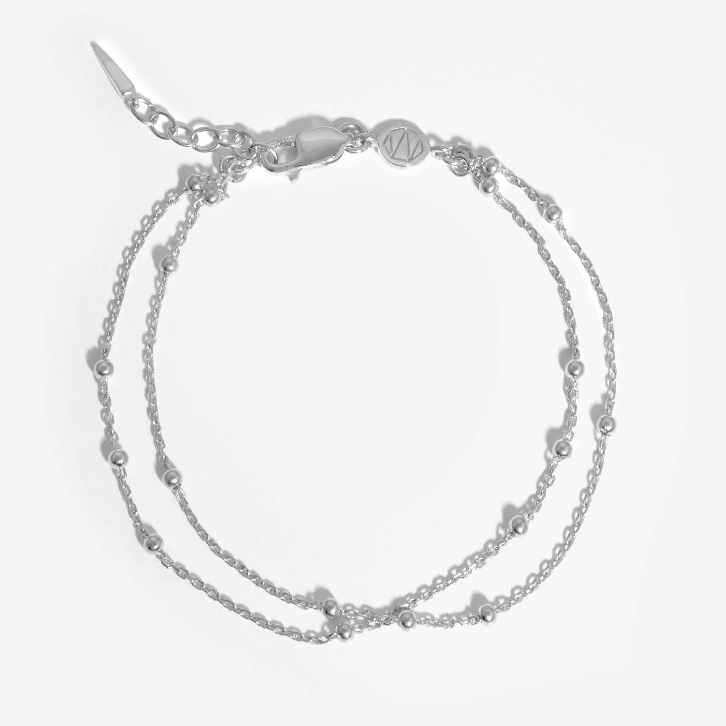 Pasgemaakte juweliersware-armbandketting in 925 sterling silwer