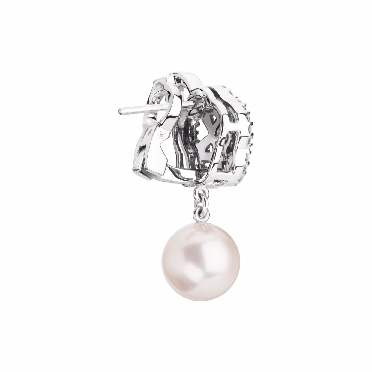 Custom design jewelry earrings in 18K white gold plating silver jewelry OEM/ODM Jewelry