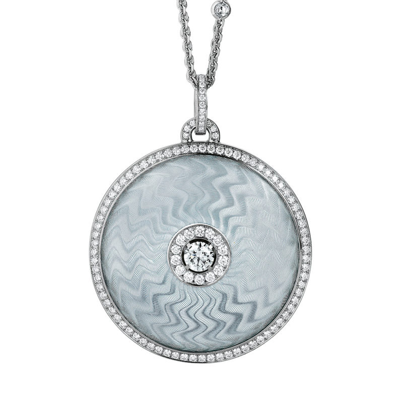 Pendentif design personnalisé en argent sterling 925 rhodié