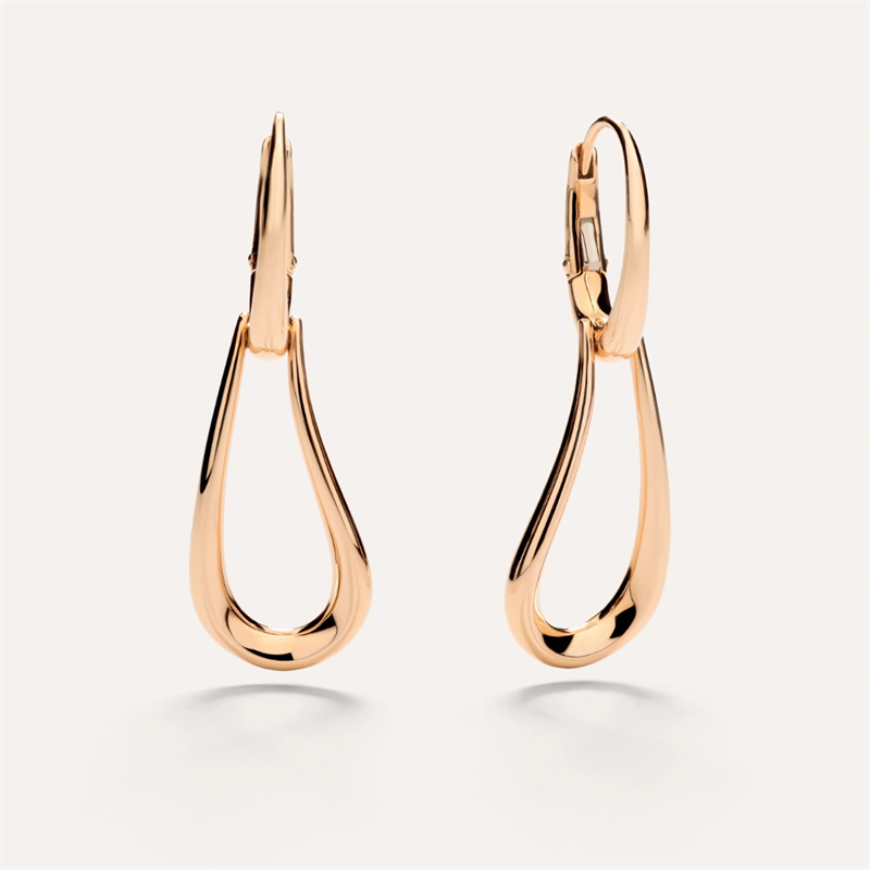 Custom design rose gold plated earrings Silver Jewelry Exporter