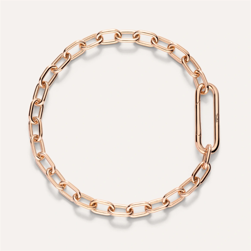 Anpassad design rosa guldpläterade silver armband fina smycken grossister leverantörer