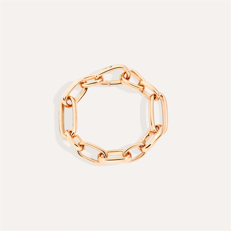Brugerdefineret design s925 rosa guld fyldt armbånd vermeil rosa guld 18kt