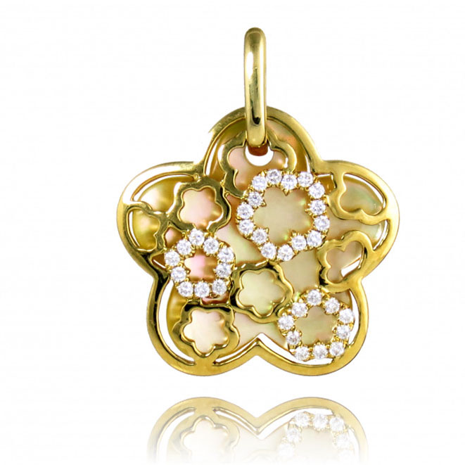 Pendentif en argent vermeil en or jaune au design personnalisé C'est très spécial