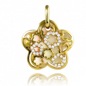 Pendentif en argent vermeil en or jaune au design personnalisé C'est très spécial